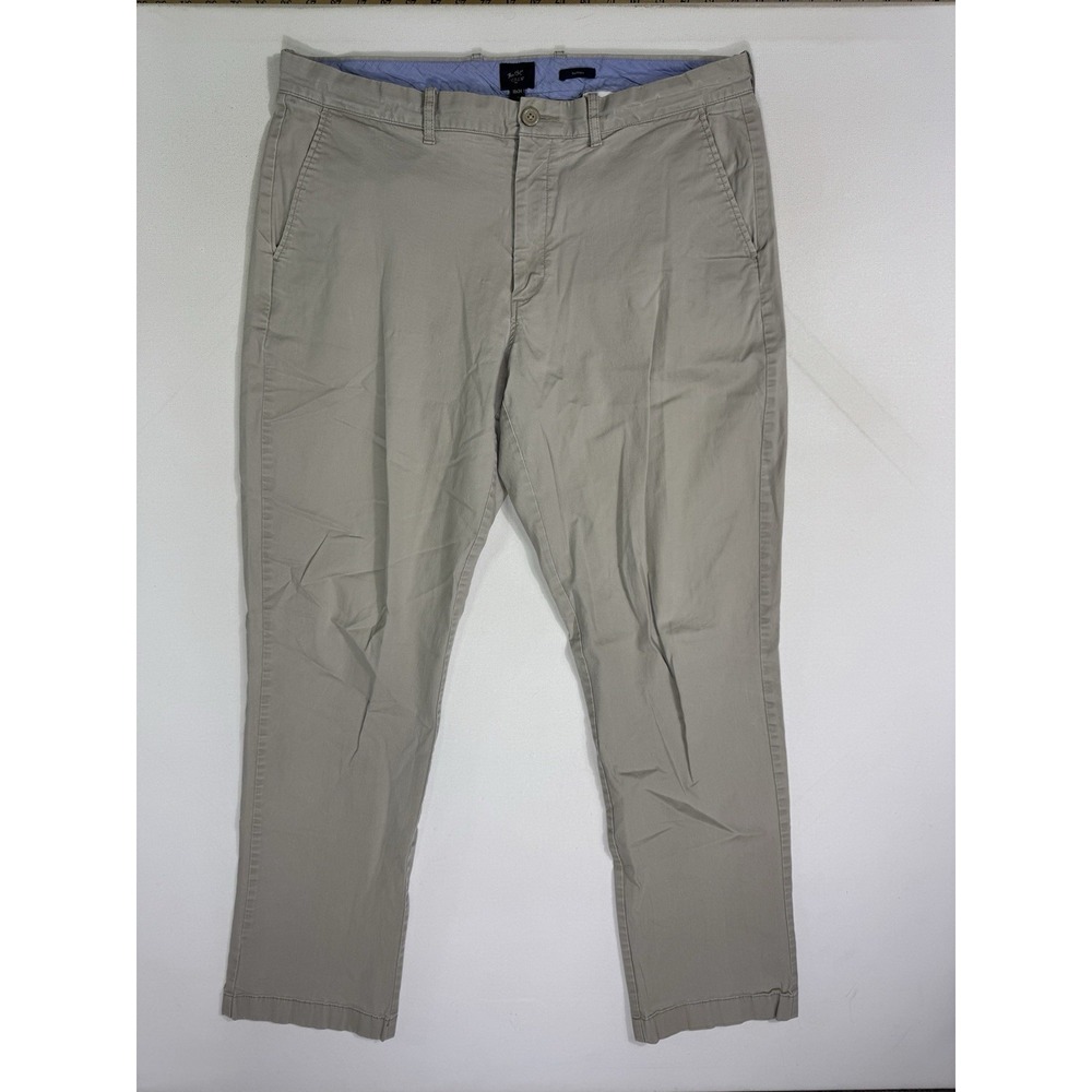 J Crew Flex Chino Sutton Pants Men's 36x34 (37x32) Minimalist Commuter Casual